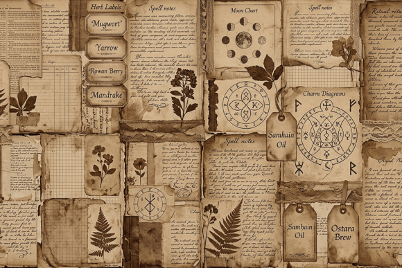 Vintage Witchcraft Ephemera Paper