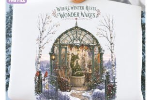 Winter Wonderland Greenhouse PNG, Cozy Graphic by Craft Palette ...