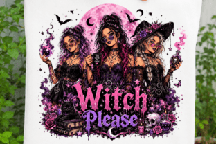 Witch Please PNG, Gothic Witch Halloween Graphic by Craftcity ...