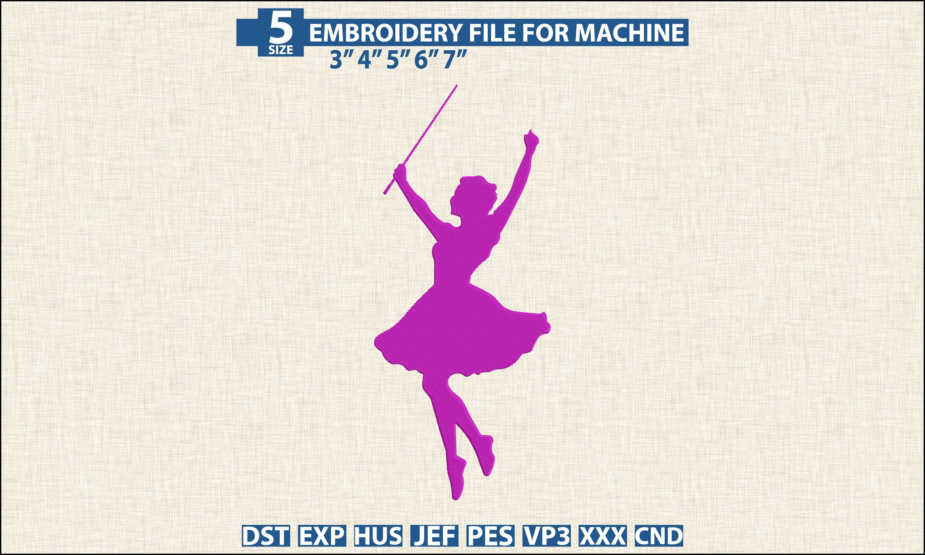 Baton Twirler Pattern DST PES Embroidery