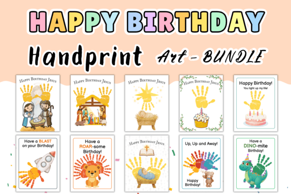 Christian Birthday Handprint Bundle