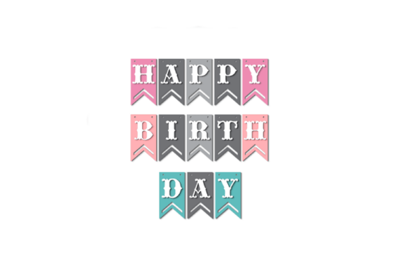 Happy Birthday Pennant Garland Banner