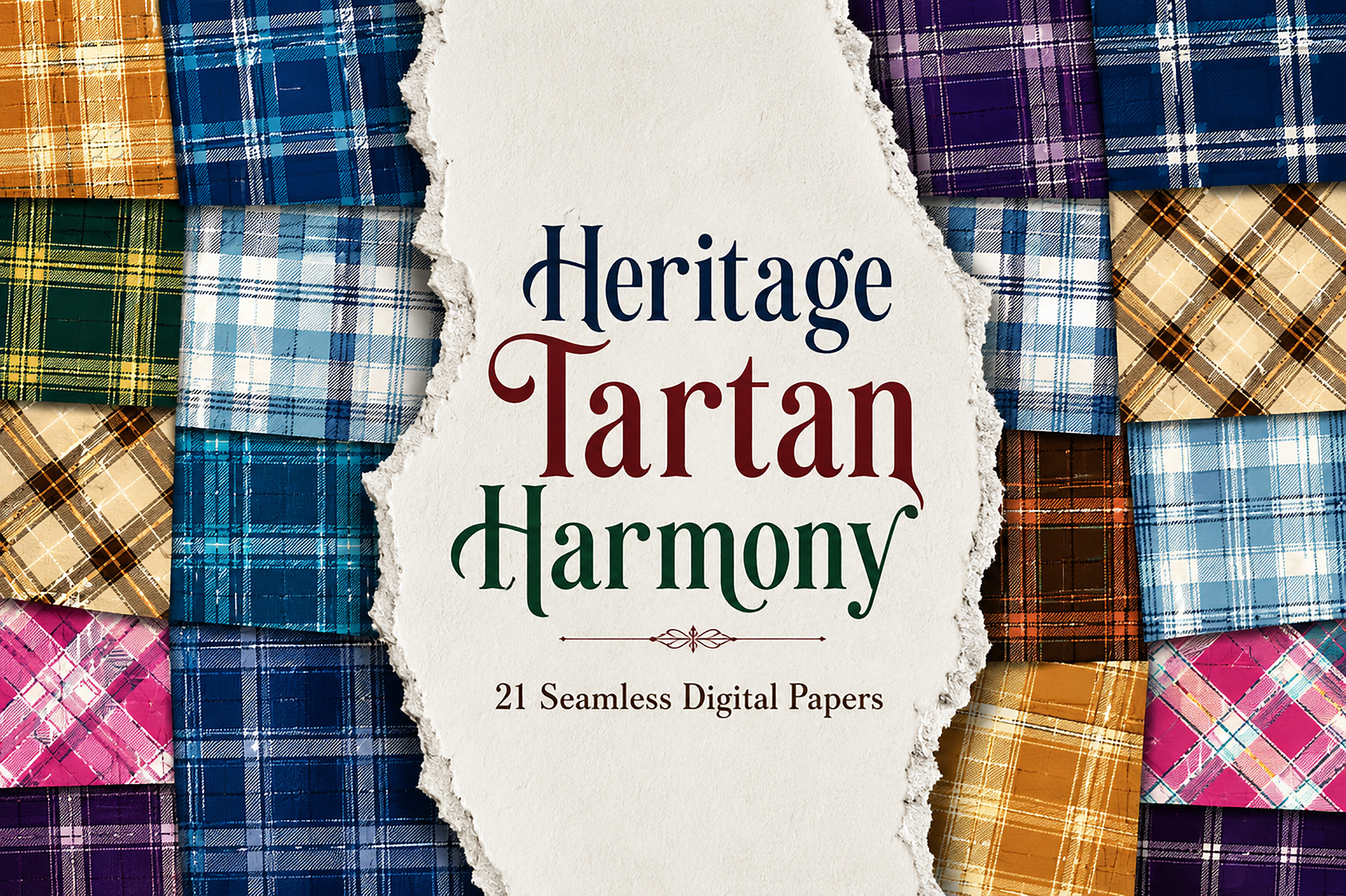 Heritage Tartan Harmony –Digital Plaid