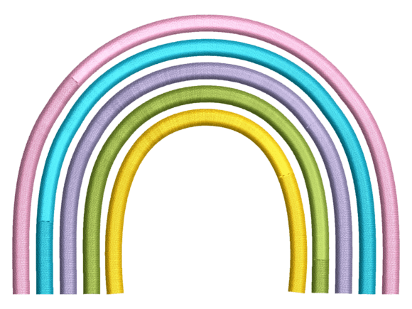 Pastel Rainbow Nursery Embroidery
