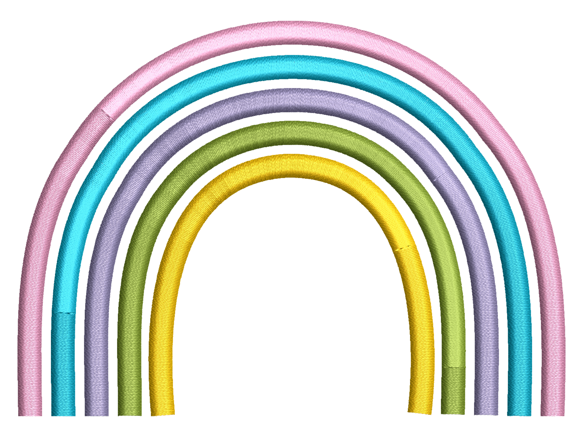Pastel Rainbow Nursery Embroidery