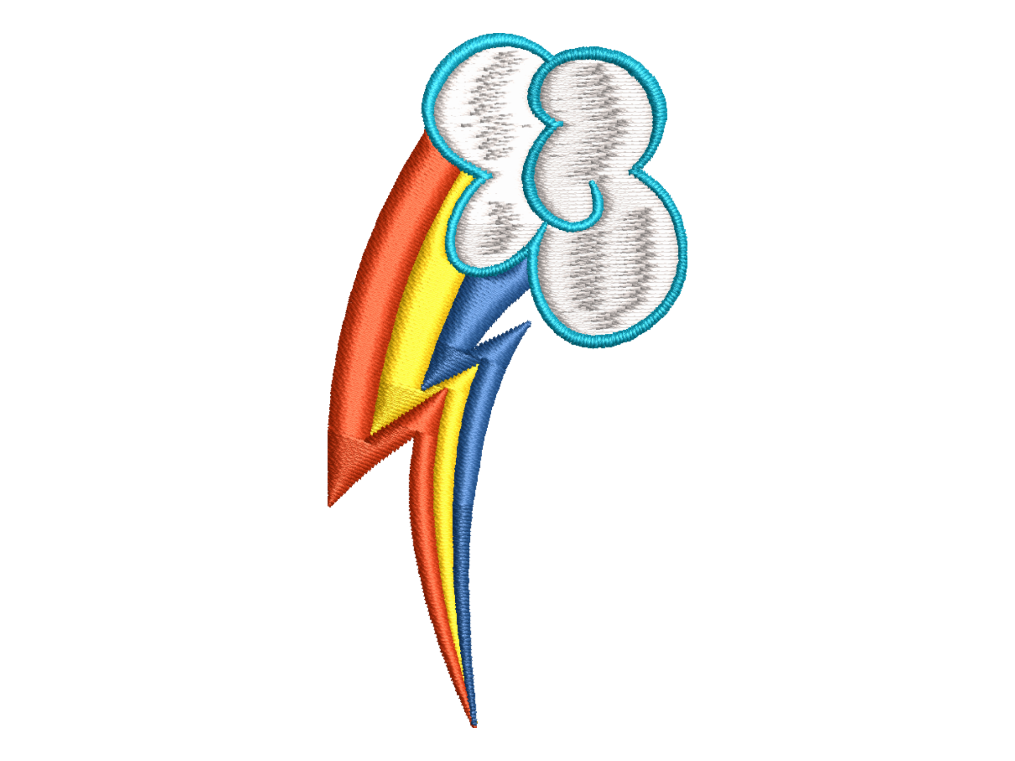 Rainbow Cloud Nursery Embroidery