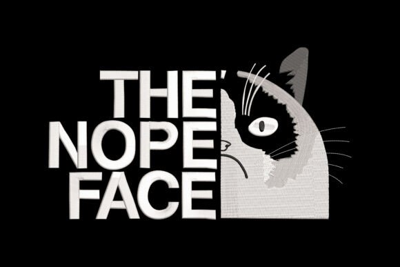 The Nope Face Funny Cat