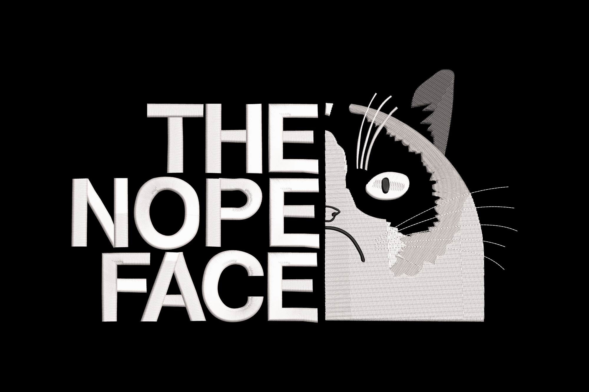The Nope Face Funny Cat