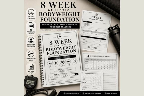 8 Week Bodyweight Workout Planner