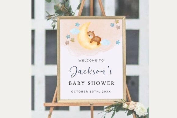 Baby Shower Welcome Sign Template 2
