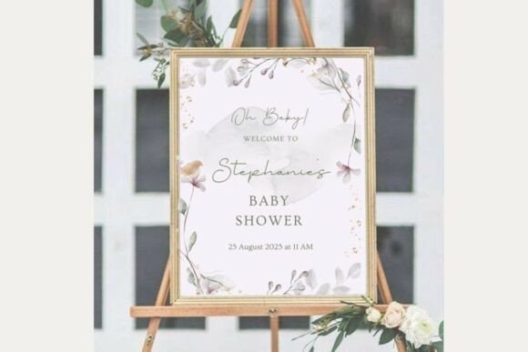 Baby Shower Welcome Sign Template 21