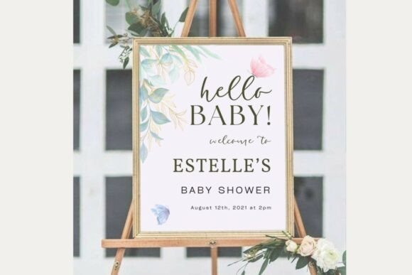 Baby Shower Welcome Sign Template 50