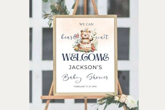 Baby Shower Welcome Sign Template 79