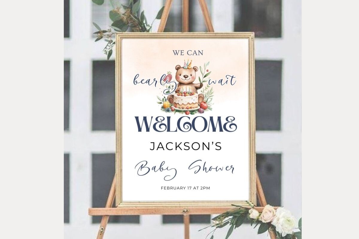 Baby Shower Welcome Sign Template 79
