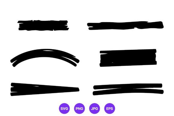 Black Paint Brush Strokes Vector