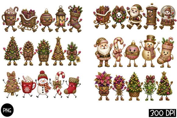 Christmas PNG Bundle with Festive Doodles