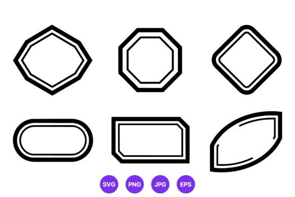 Geometric Frames Vector Set