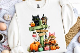Halloween Whimsical Signpost Clipart Graphic by RevolutionCraft ...