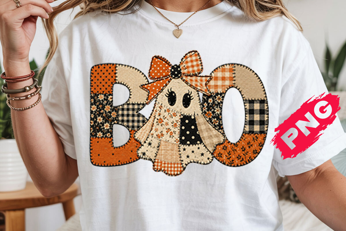 Preppy Ghost Boo PNG, Spooky Coquette Graphic by SvgModes · Creative ...