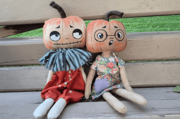 DIY Pumpkin Rag Doll Sewing Project