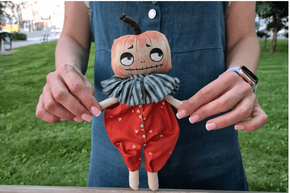 Handmade Pumpkin Doll Pattern