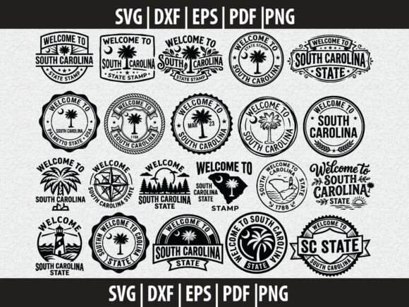South Carolina SVG Cut File Bundle