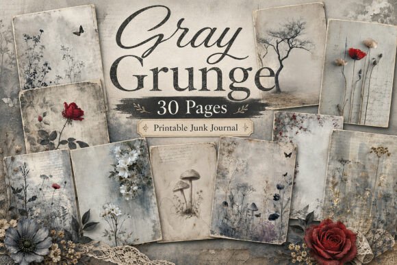Vintage Moody Botanical Junk Journal