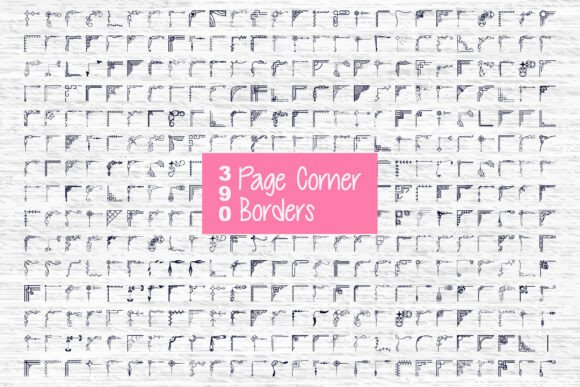 Vintage Page Corner Borders SVB Bundle