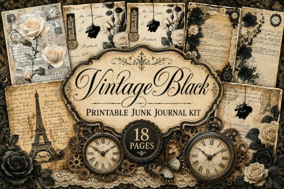 Vintage Parisian Steampunk Junk Journal