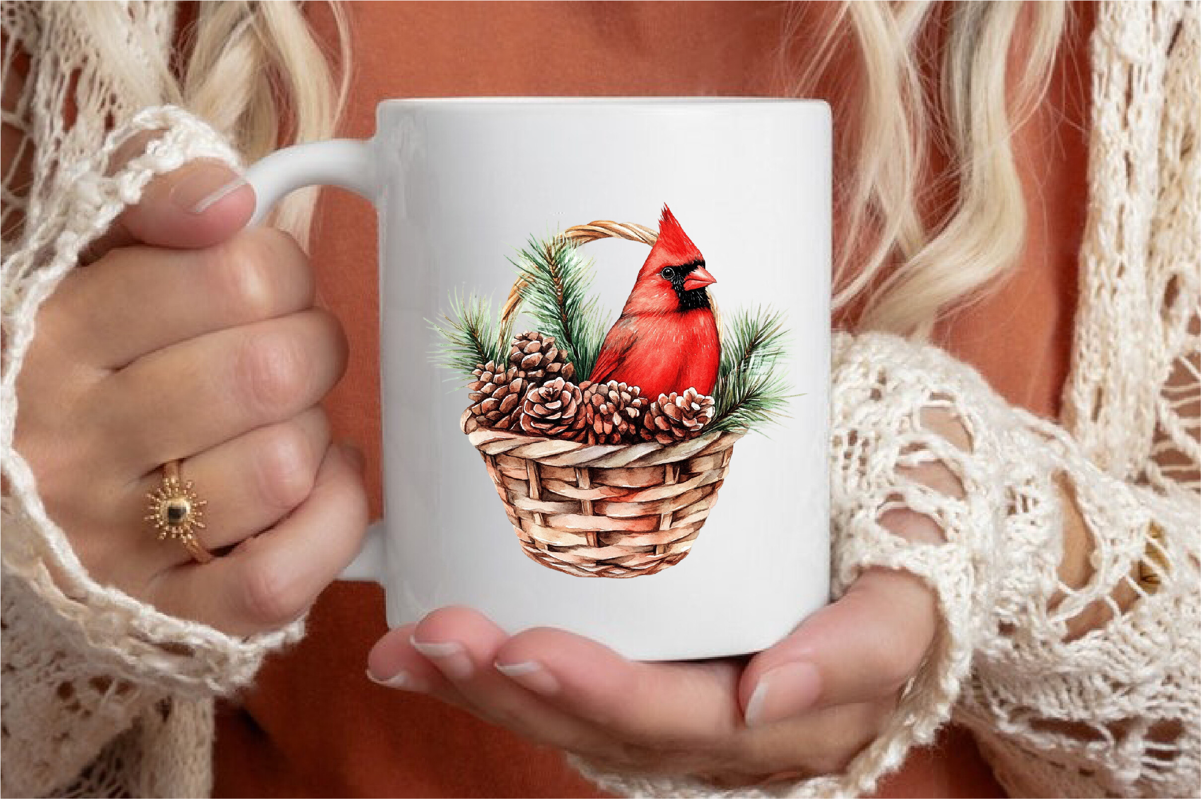 Watercolor Neutral Christmas Clipart - photo 5