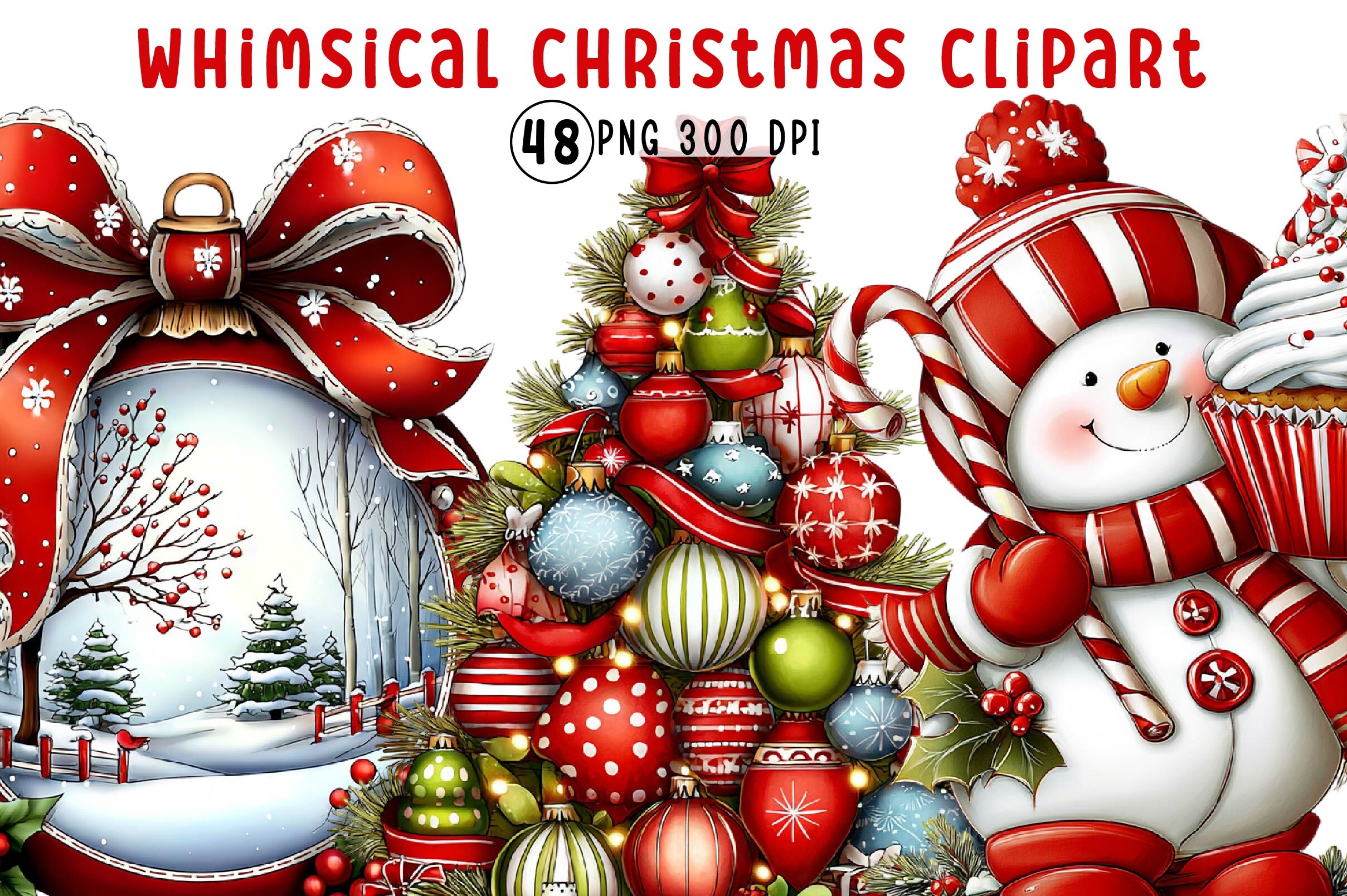 Whimsical Christmas Clipart