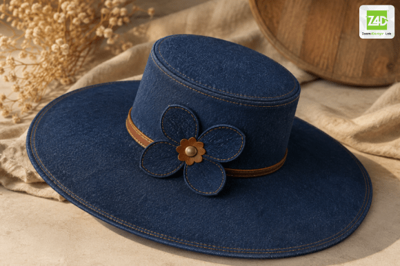 handmade wide brim UV hat