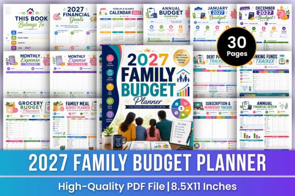 2027 Family Budget Planner | Finance budget planner