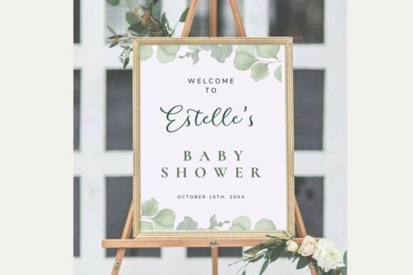 Baby Shower Welcome Sign Template 10