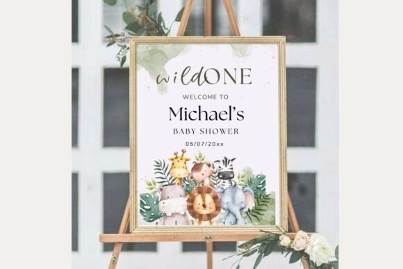 Baby Shower Welcome Sign Template 18