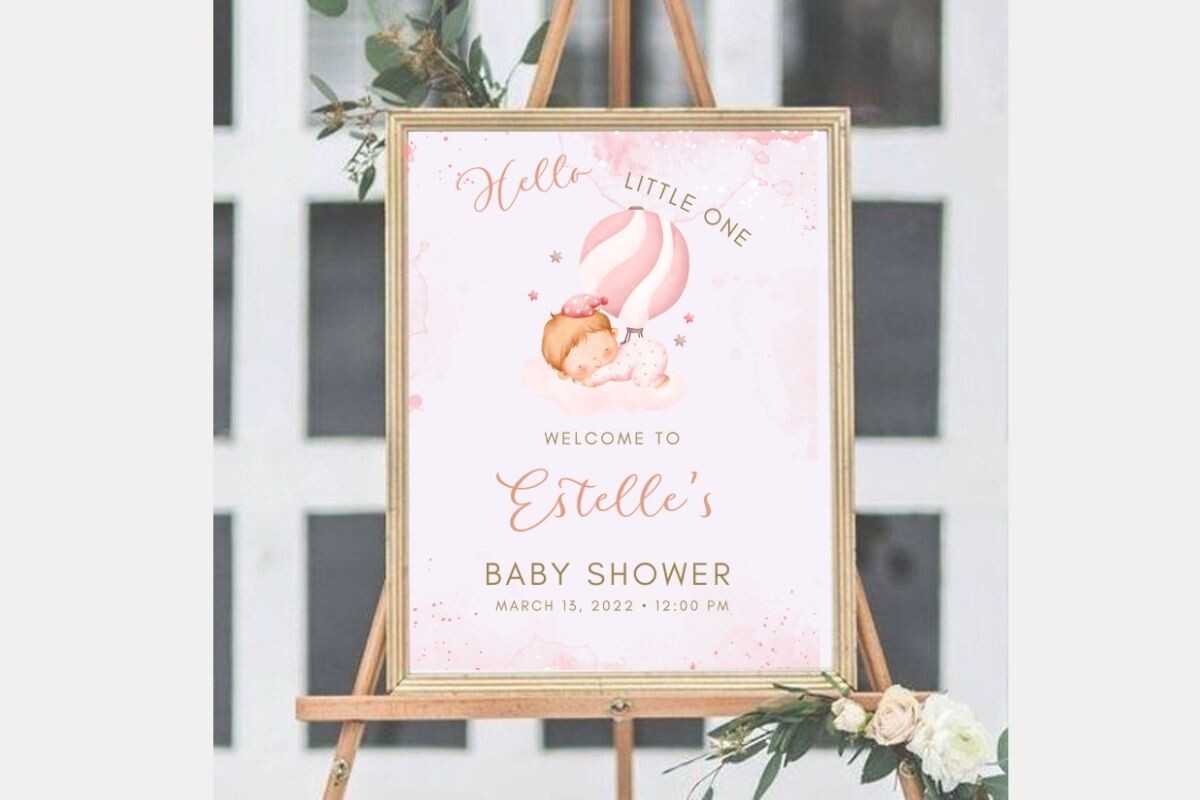 Baby Shower Welcome Sign Template 23