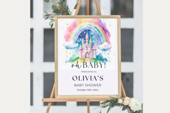 Baby Shower Welcome Sign Template 24