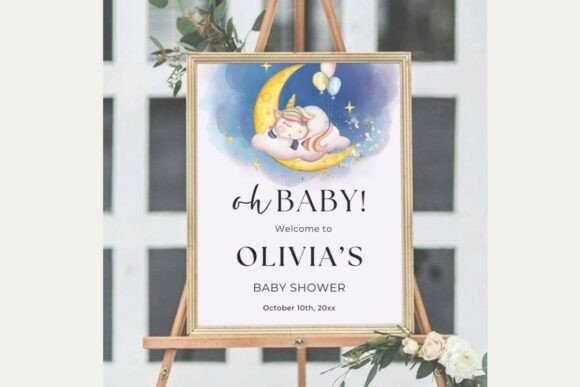 Baby Shower Welcome Sign Template 25