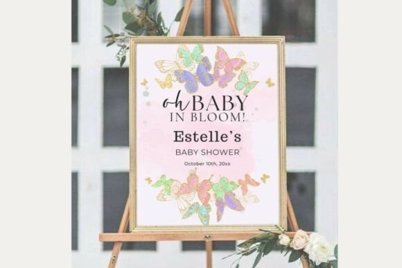 Baby Shower Welcome Sign Template 26