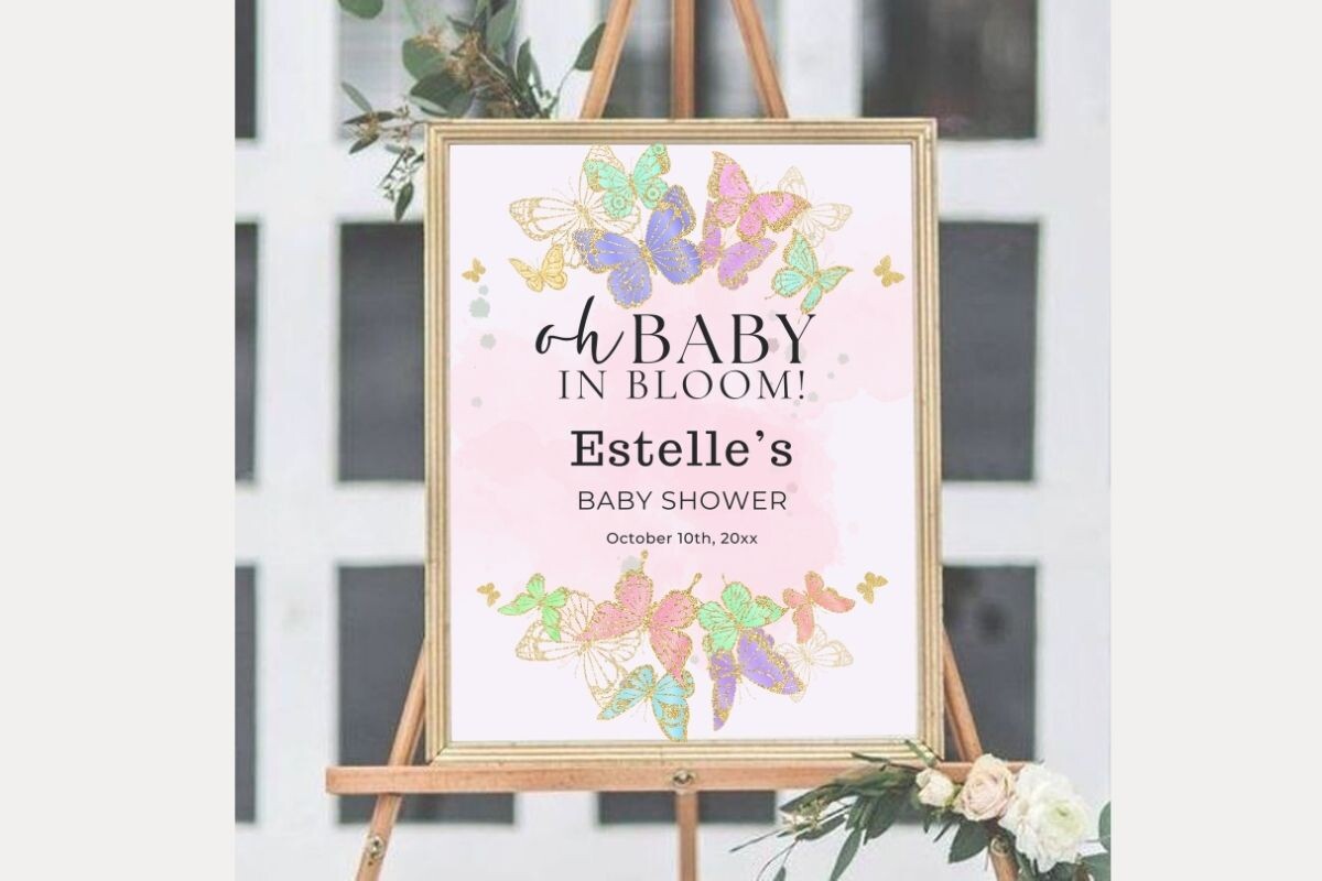 Baby Shower Welcome Sign Template 26
