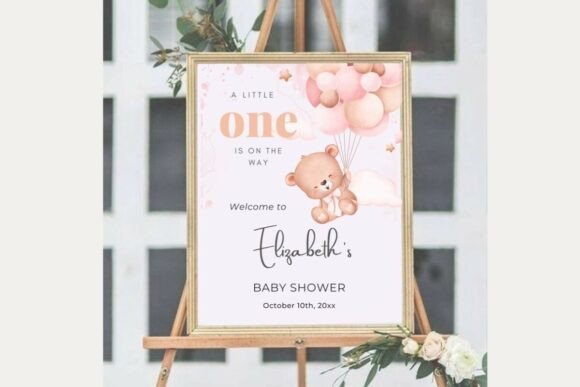 Baby Shower Welcome Sign Template 27
