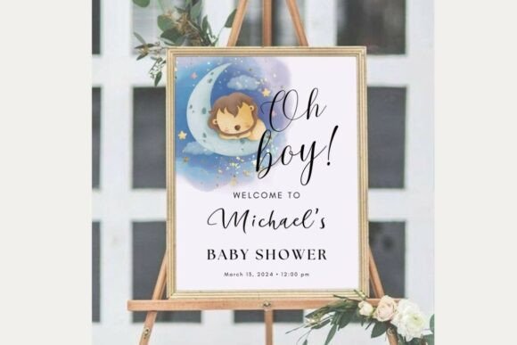 Baby Shower Welcome Sign Template 29