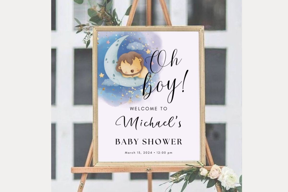 Baby Shower Welcome Sign Template 29