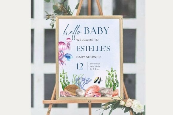 Baby Shower Welcome Sign Template 32