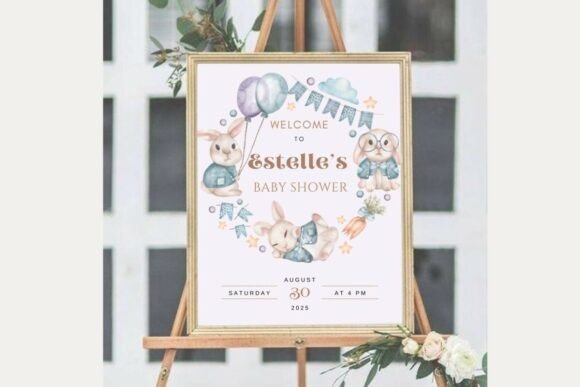 Baby Shower Welcome Sign Template 34
