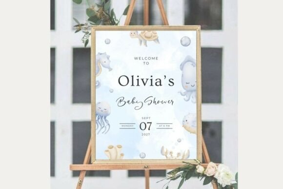 Baby Shower Welcome Sign Template 37