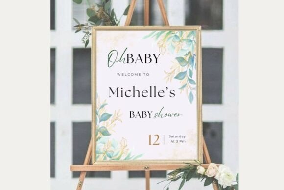 Baby Shower Welcome Sign Template 39