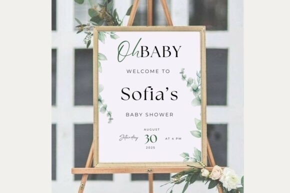 Baby Shower Welcome Sign Template 41