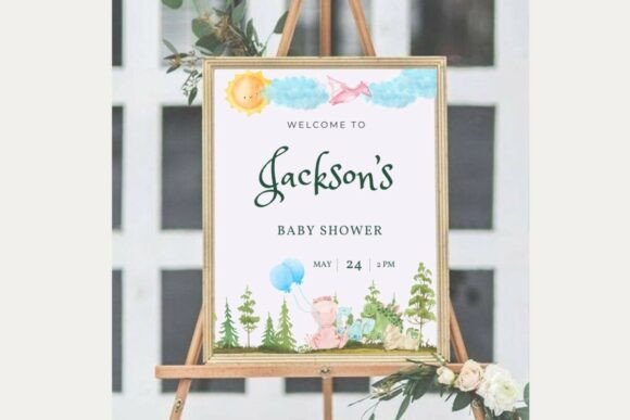 Baby Shower Welcome Sign Template 43
