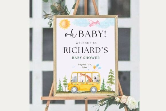 Baby Shower Welcome Sign Template 44